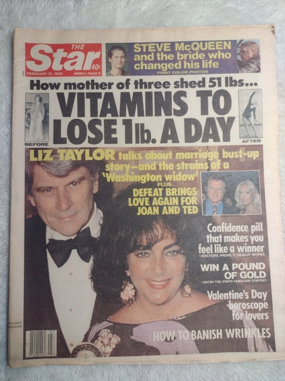 Star Magazine Feb 1980 Liz Taylor Marriage Ted Kennedy Vitamins Hero Trucker
